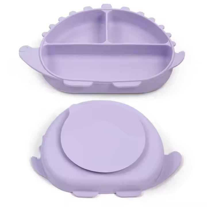 DINO Babygeschirr 9er Set – aus Silikon mit Saugnapf
