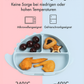 DINO Babygeschirr 9er Set – aus Silikon mit Saugnapf
