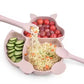 EICHHÖRNCHEN Babygeschirr 9er Set – aus Silikon mit Saugnapf