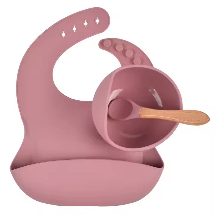 EICHHÖRNCHEN Babygeschirr 9er Set – aus Silikon mit Saugnapf