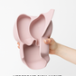 ELEFANT Babygeschirr 9er Set – aus Silikon mit Saugnapf
