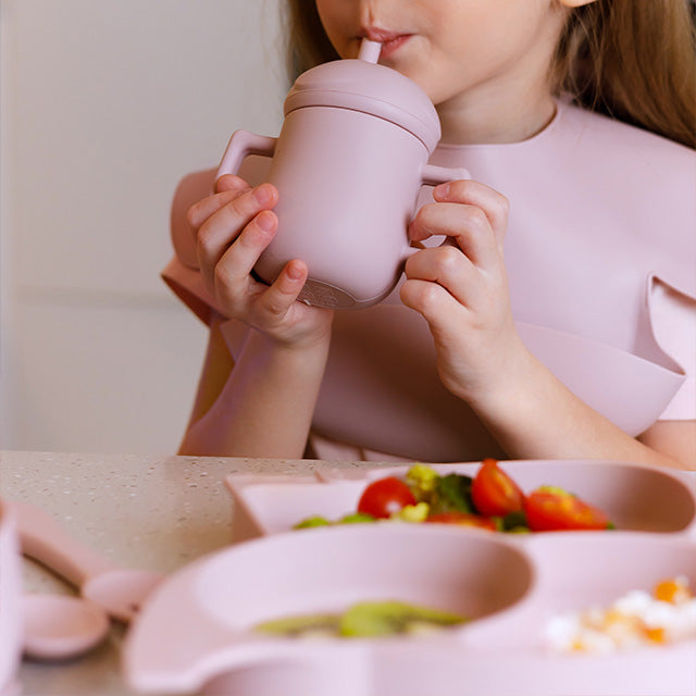 ELEFANT Babygeschirr 9er Set – aus Silikon mit Saugnapf