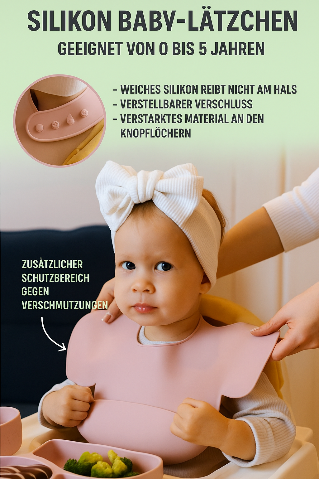 ELEFANT Babygeschirr 9er Set – aus Silikon mit Saugnapf
