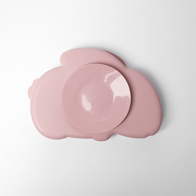 HASE Babygeschirr 9er Set – aus Silikon mit Saugnapf