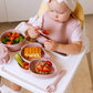 HASE Babygeschirr 9er Set – aus Silikon mit Saugnapf
