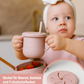 HUMMER Babygeschirr 9er Set – aus Silikon mit Saugnapf