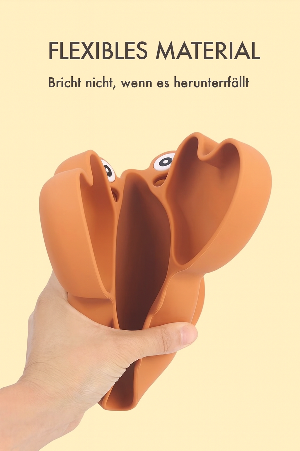 KRABBE Babygeschirr 9er Set – aus Silikon mit Saugnapf