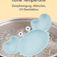 KRABBE Babygeschirr 9er Set – aus Silikon mit Saugnapf