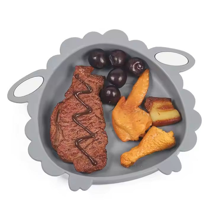 SCHAF Babygeschirr 9er Set – aus Silikon mit Saugnapf