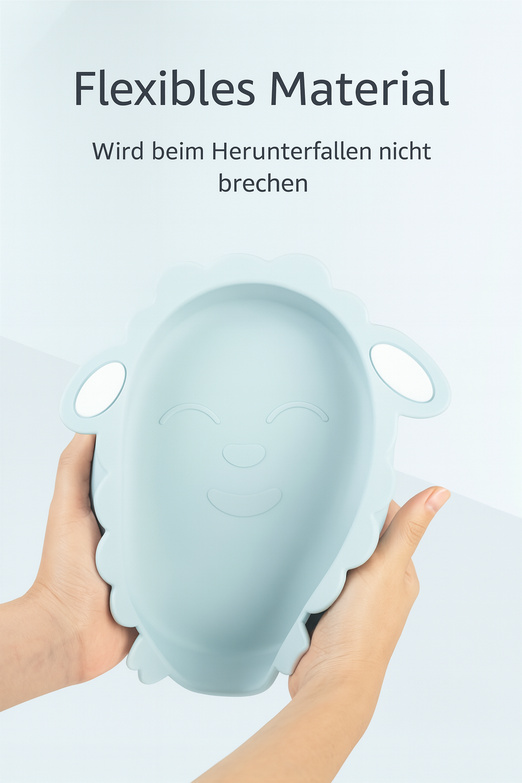 SCHAF Babygeschirr 9er Set – aus Silikon mit Saugnapf